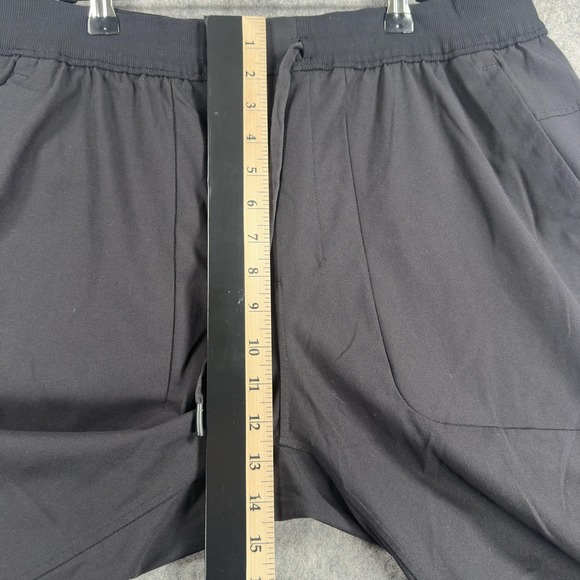 Lululemon Pants Mens 2XL Black Woven ABC Jogger Zip Pocket Ribbed Cuffs Athletic - Picture 5 of 13